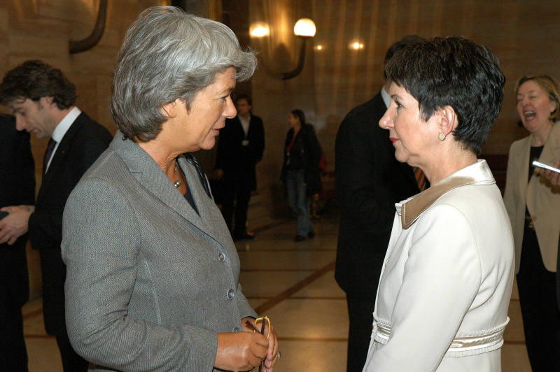 v.li. Heide Schmidt (3. Nationalratspräsidentin a.D.), Barbara Prammer.