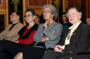 v.li. Herwig Hösele (Bundesratspräsident a.D.), Ulrike Lunacek, Heide Schmidt (3.Nationalratspräsidentin a.D.), Staatssekretärin a.D. Beatrix Eypeltauer.