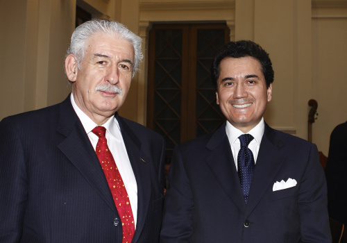 v.li. ao.bev. Botschafter der Vereinigten Mexikanischen Staaten Alejandro Diaz y Perez Duarte, ein Veranstaltungsteilnehmer.