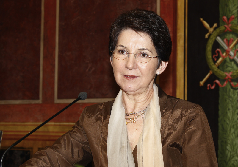 Nationalratspräsidentin Barbara Prammer am Rednerpult