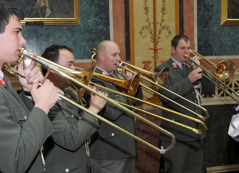 Musikalische Umrahmung: Gardemusik