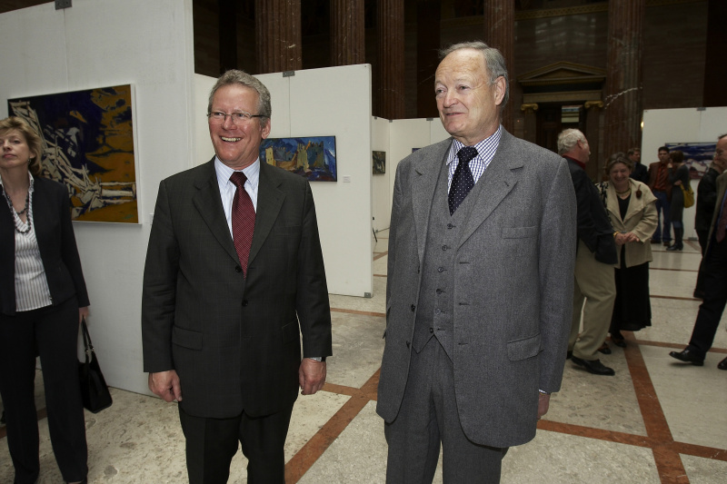 v.li. Staatssekretär a.D. Alfred Finz, Nationalratspräsident a.D. Andreas Khol.