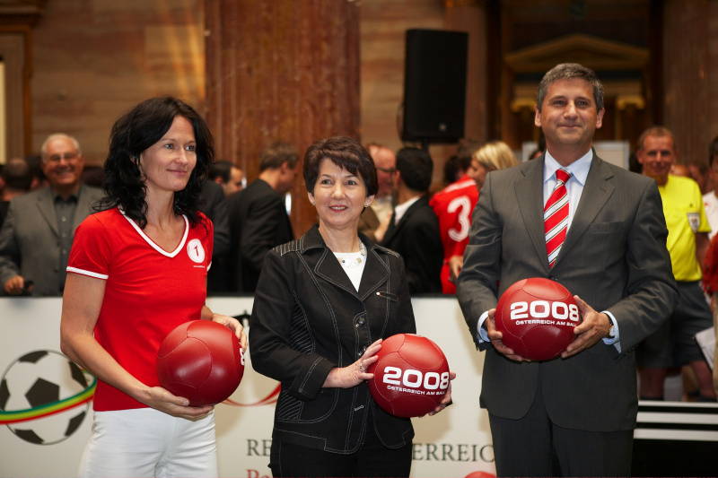 v.li. Eva Glawischnig, Barbara Prammer, Michael Spindelegger.