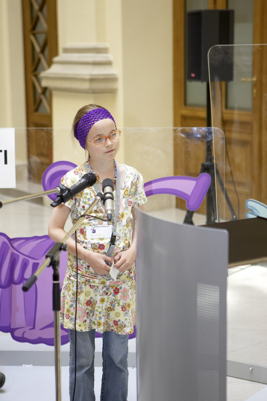 Schüler am Rednerpult