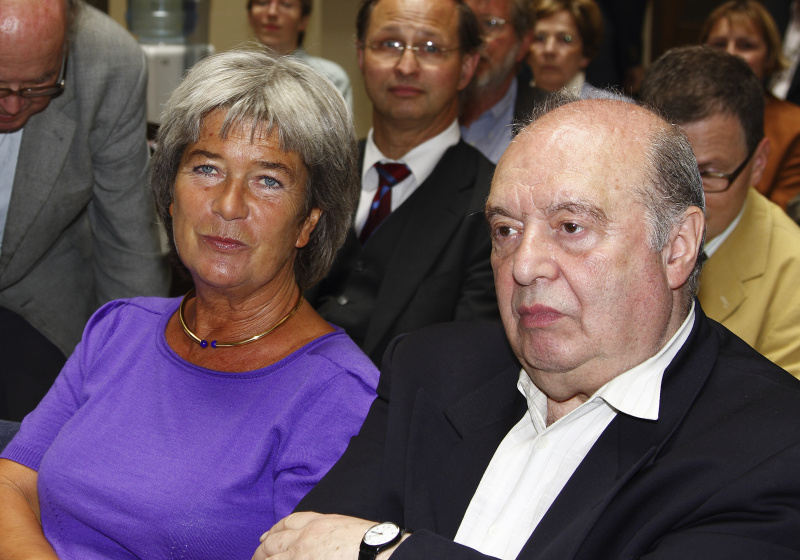 Blick in Richtung Veranstaltungsteilnehmer - v.li. 3.Nationalratspräsidentin a.D. Heide Schmidt und Rudolf Gelbard.