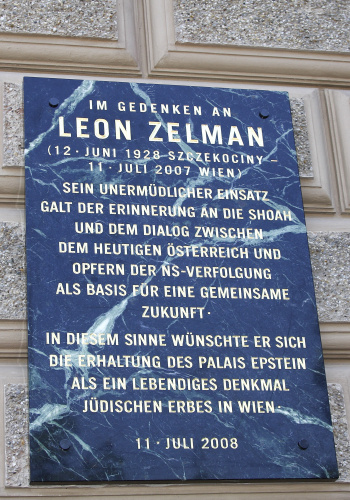 Gedenktafel Leon Zelmann.