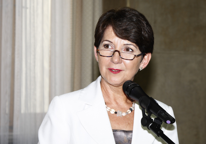 Nationalratspräsidentin Barbara Prammer am Rednerpult