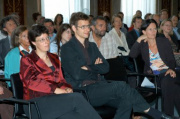 v. li. Silva Herrmann - Global 2000 - Martin Blum - VCÖ - und die dritte Nationalratspräsidentin Dr. Eva Glawischnig-Piesczek.