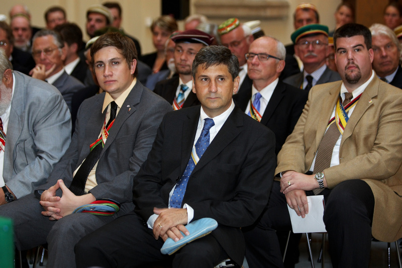 Blick in Richtung Veranstaltungsteilnehmer, in der Mitte Michael Spindelegger.