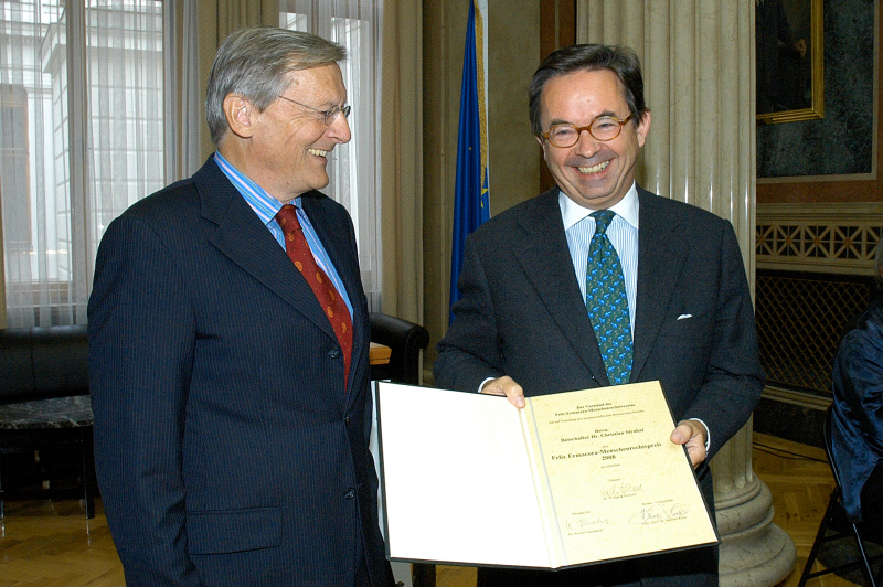 v. li.: Wolfgang Schüssel, Christian Strohal.