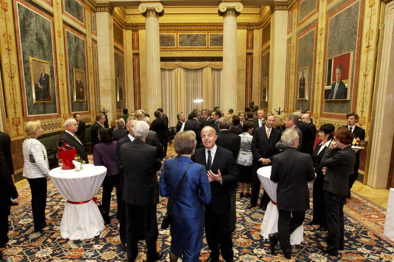 Blick in Richtung Veranstaltungsteilnehmer.