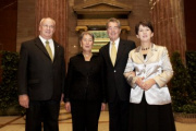 v. li.: Jürgen Weiss,  Heinz Fischer, Margit Fischer, Barbara Prammer.