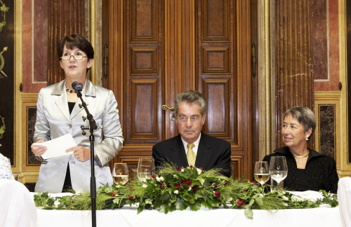 v. li.: Barbara Prammer, Heinz Fischer, Margit Fischer.