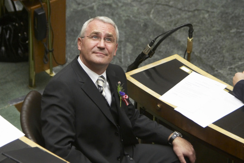 Martin Graf wurde gerade zum 3. Nationalratspräsidenten gewählt.