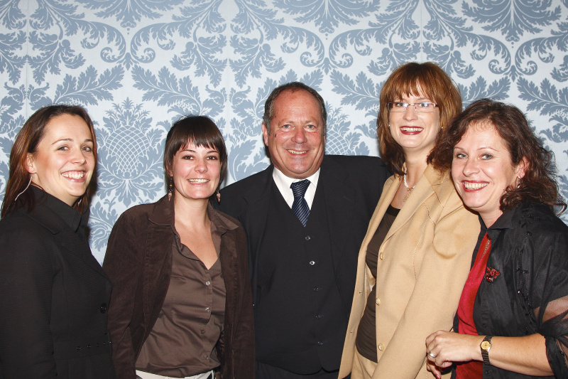 v. li.: Veranstaltungsteilnehmerin, KfJ-Mitarbeiterin Daniela Flaschberger, Meinrad Rahofer, Veranstaltungsteilnehmerinnen.