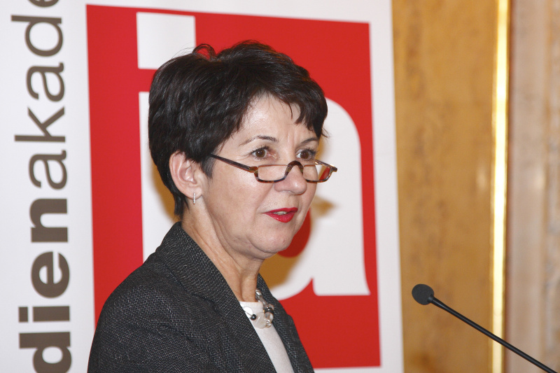 Nationalratspräsidentin Mag. Barbara Prammer am Rednerpult.