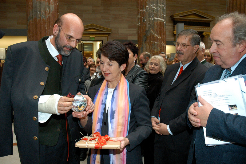 v.li Wolfgang Spitzbart; Barbara Prammer; Reinhard Winterauer; Fritz Neugebauer 