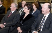 v.li.  Peter Straub - Präsident. des Landtages von Baden-Württemberg , Margot Straub, Gebhard Halder - Präsident des Landtages von Vorarlberg