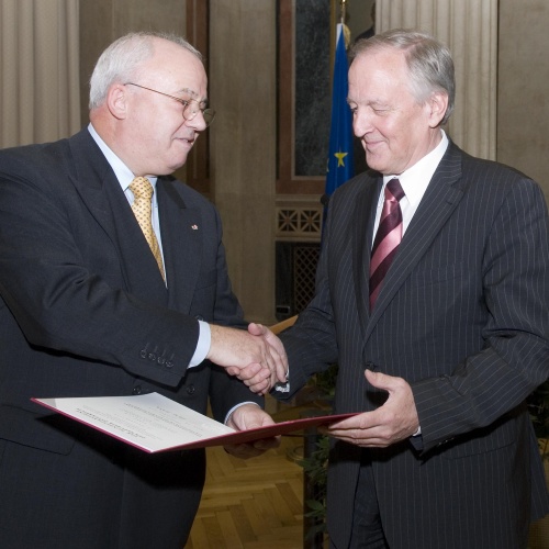 v.li. Bundesratspräsident Jürgen Weiss und Peter Straub - Landtagspräsidenten von Baden-Württemberg