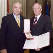 v.li. Bundesratspräsident Jürgen Weiss und Peter Straub - Landtagspräsidenten von Baden-Württemberg