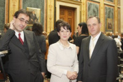 v. li. Paul Gulda, Nationalratpraesidentin Barbara Prammer, Shmuel Barzilai