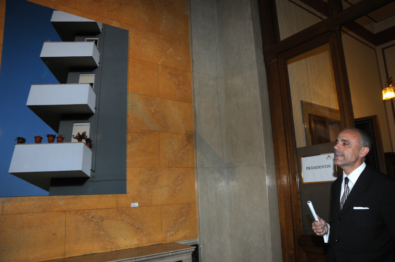 Gerald Matt. Bild des Künstlers Paul Albert Leitner.