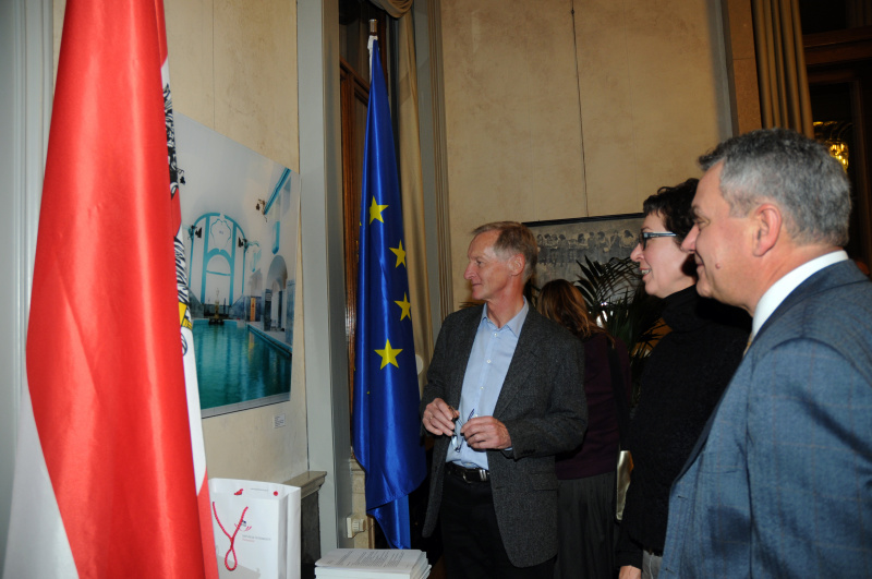 Blick in Richtung Veranstaltungsteilnehmer. Künstlerin: Andrea Witzmann.