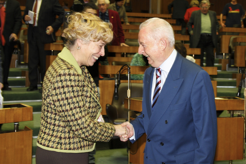 Gesine Schwan und Erwin Lanc