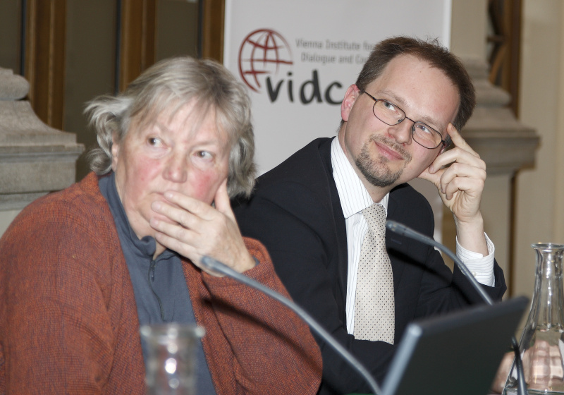 v.li. Mascha Madoerin MA- Volkswirtschaftlerin Schweiz; Mag. Klaus Steiner- Bundesministerium für europäische und internationale Angelegenheiten (BMeiA)