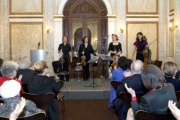 Blick in Richtung Koehne Quartett (Streichquartett) mit Publikum
