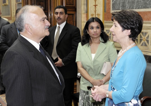 v.li Prinz El Hassan bin Talal von Jordanien und Nationalratspräsidentin Mag. Barbara Prammer