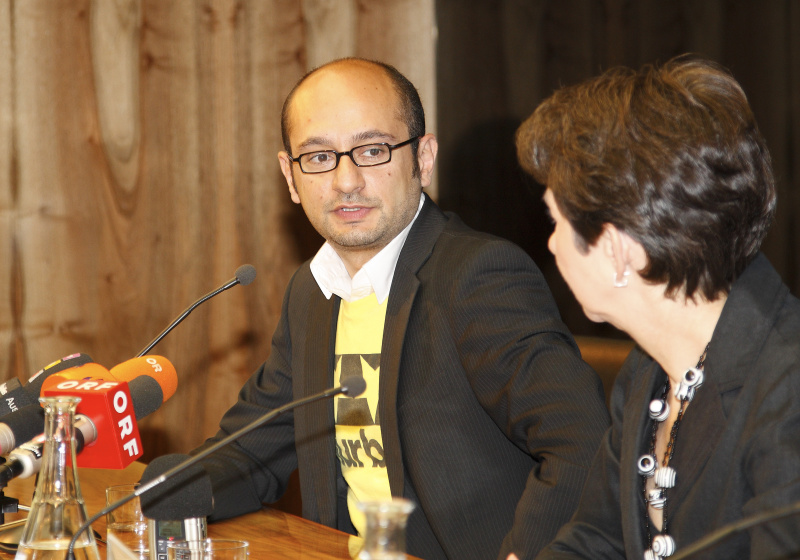 v.li Arash T. Riahi - Regisseur und Mag. Barbara Prammer - Praesidentin des Nationalrates