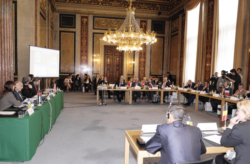 Blick in die Richtung Veranstaltungsteilnehmer.