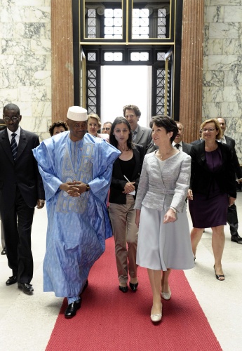 v. li. Staatspräsident der Republik Mali - Amandou Toumani Toure;  Nationalratspräsidentin Mag.a Barbara Prammer (re)