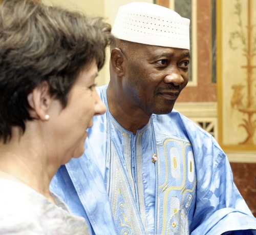 v.li.Nationalratspräsidentin  Mag.a Barbara Prammer; Staatspräsident von Mail Amandou Toumani Toure