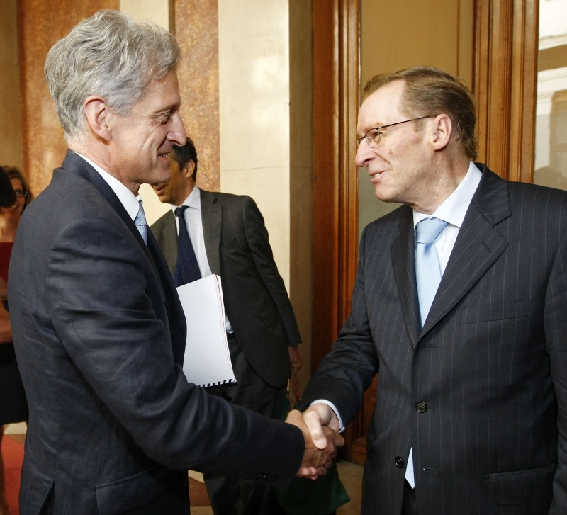 v.li Josef Cap und Armand Jung