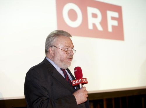 ORF-Informationsdirektor Dr. Elmar Oberhauser praesentiert die TV-Dokumentation Der Zweite Weltkrieg - Verfolgt, verschleppt, vernichtet