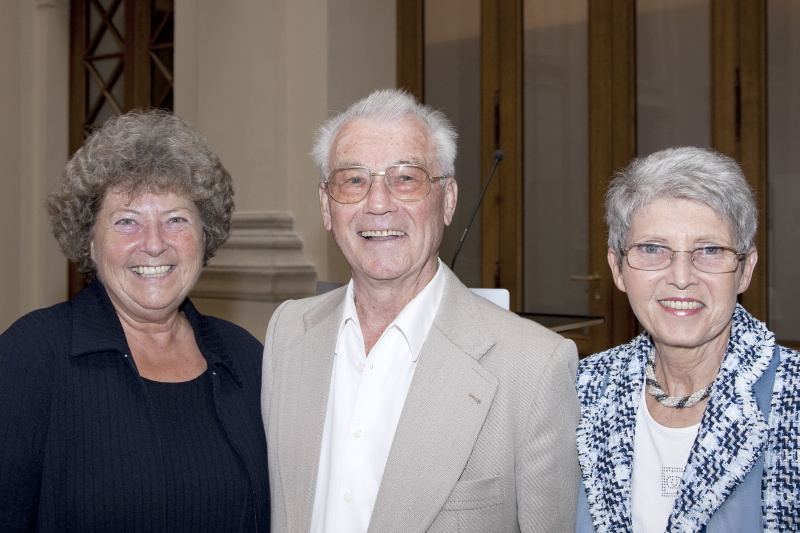 v.li. Bundesministerin a.D. Eleonora Hostasch; Richard Wadani - Wehrmachtsdeserteur, Ehrenobmann des Vereins Personenkomitee Gerechtigkeit; Veranstaltungsteilnehmerin