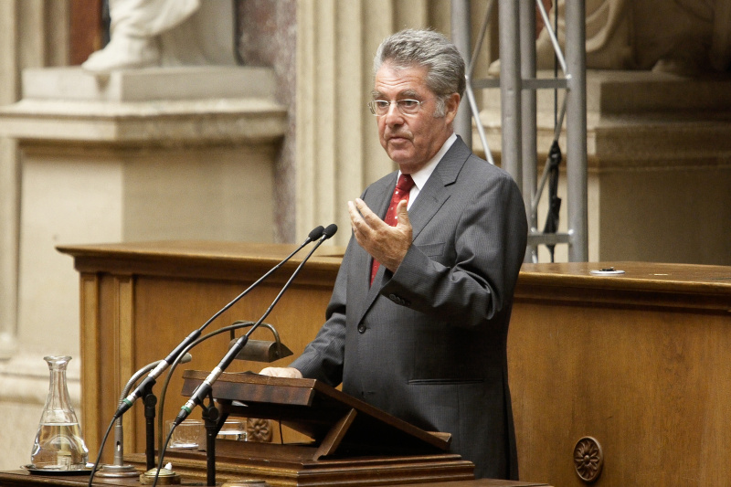 Bundespräsident Dr.Heinz Fischer am Rednerpult.