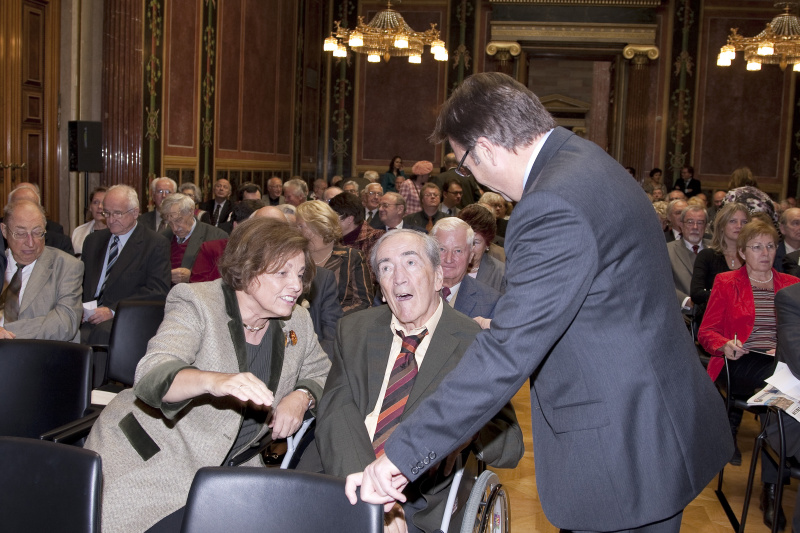 v.li. Edith und Alois Mock; Günther Platter - Landeshauptmann von Tirol