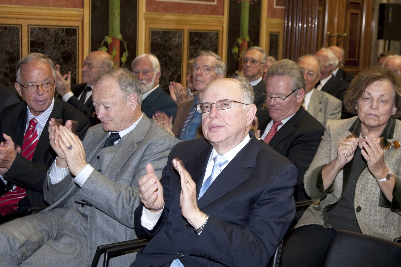 v.li. Werner Fasslabend; Andreas Khol und der italienische Botschafter Massimo Spinetti