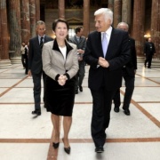 v.li. Mag.a Barbara Prammer - Nationalratspräsidentin und Jerzy Buzek - Präsident des Europäischen Parlaments