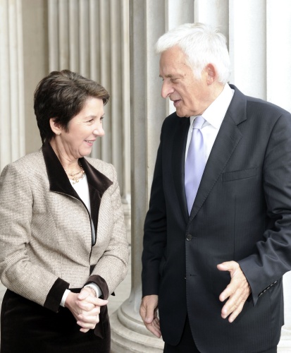 v.li. Mag.a Barbara Prammer - Nationalratspräsidentin und Jerzy Buzek - Präsident des Europäischen Parlaments