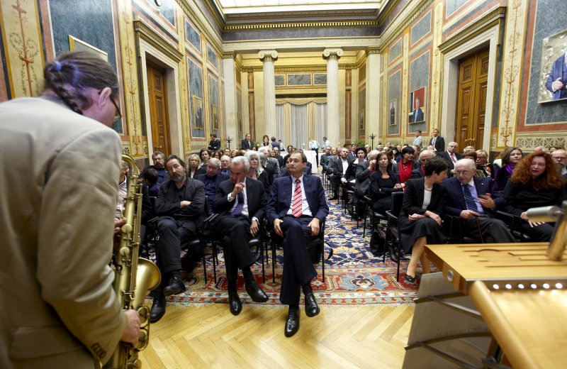 Blick Richtung Veranstaltungsteilnehmer.