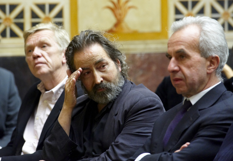 v. li. Veranstaltungsteilnehmer, Hans Hurch - Viennale-Direktor und Dr. Rudolf Scholten