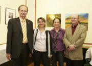 Bundesratspraesident Erwin Preiner (1.v. links) mit den Künstlern.