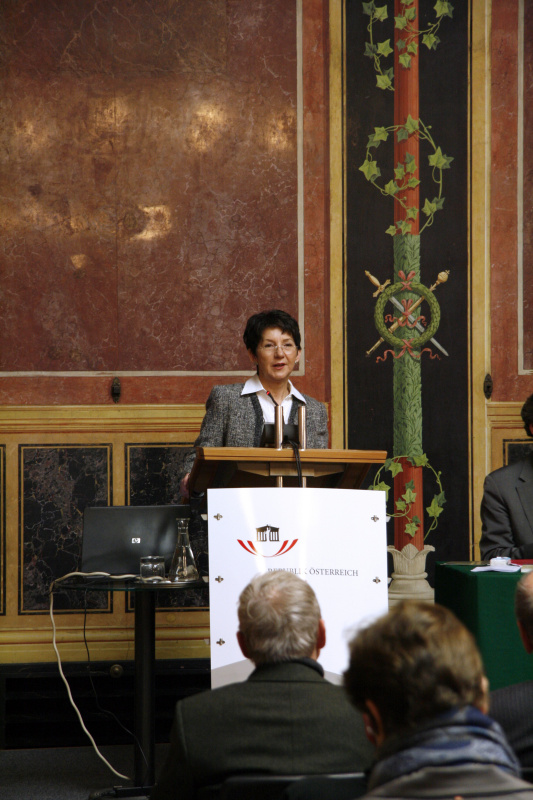 Am Rednerpult Mag.a Barbara Prammer - Nationalratspräsidentin