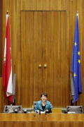 Nationalratspräsidentin Mag.a Barbara Prammer am Präsidium.