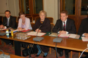 v.li.  Dr. Johannes Jarolim - Nationalratsabgeordneter; Elisabeth Grimling - Bundesrat; Heidrun Silhavy - Nationalratsabgeordnete und Mag. Johann Maier - Nationalratsabgeordneter