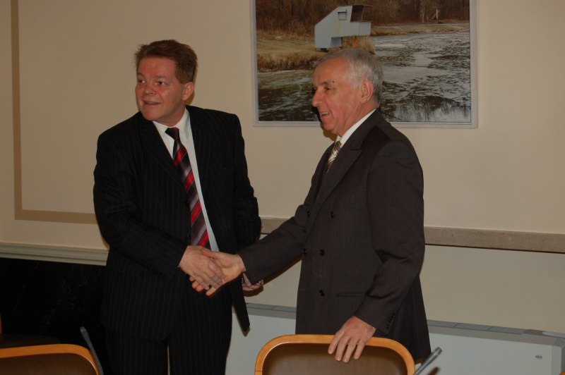 v.li. Mag. Johann Maier - Nationalratsabgeordneter und Milovan Bozinovic  - Botschafter der Republik Serbiens